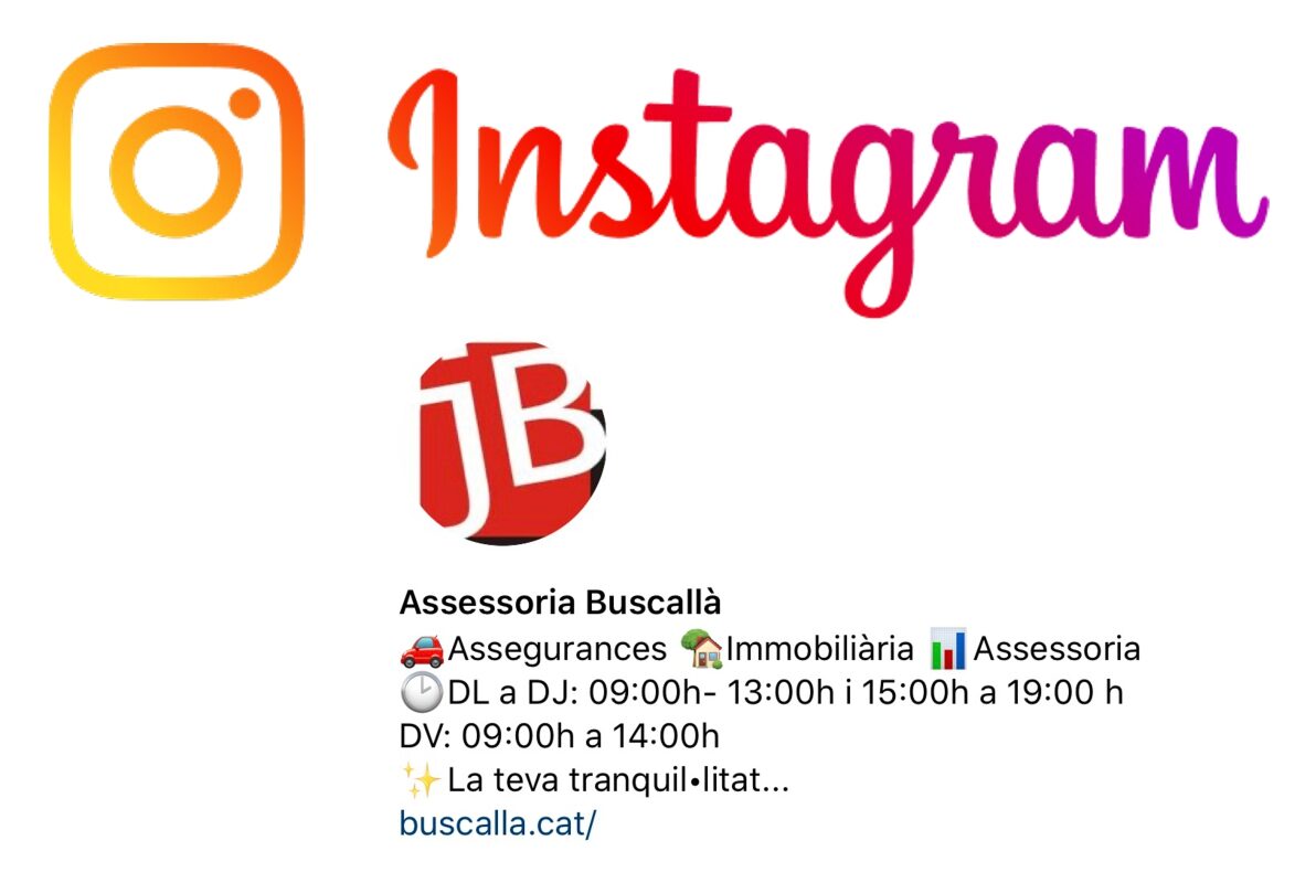 Instagram @buscalla_cat, segueix-nos