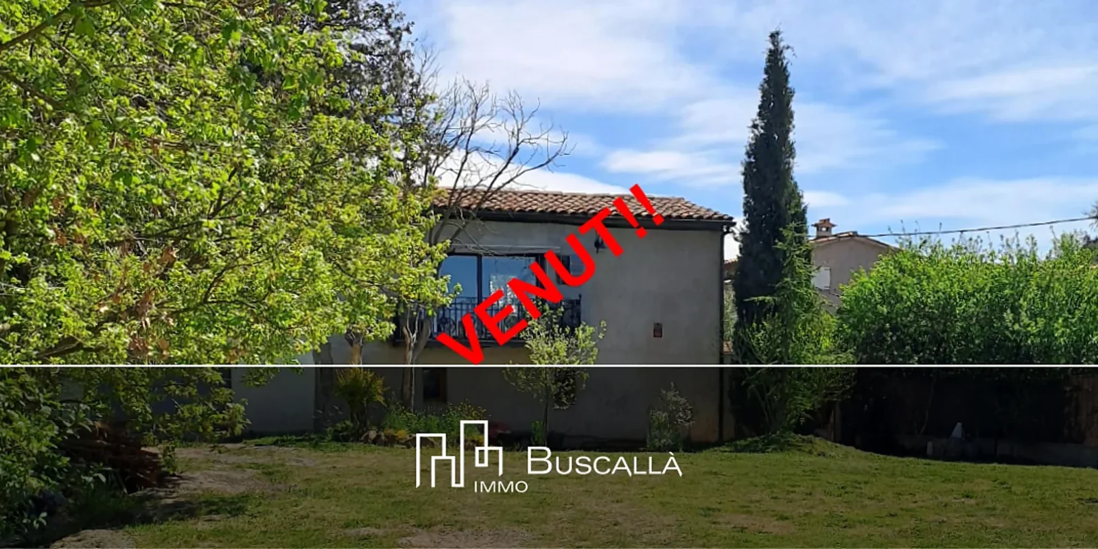 Casa gran amb terreny a Olvan-casa exteriror arbres-Buscallà immobiliària al Berguedà-251vc